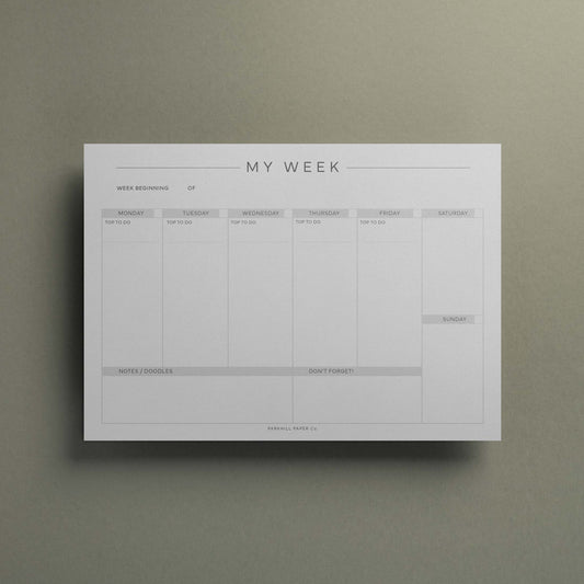 My Week - Weekly Planner Pages