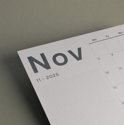 A3 Wall Calendar Sheets, Landscape