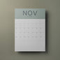A3 Calendar Sheets – Coastal Colours, Monthly Planner, 2025–2026, Individual Pages