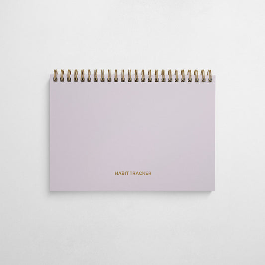 Daily Habit Tracker Notebook - Parlour Pink