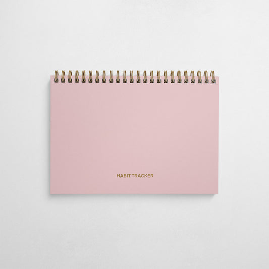 Daily Habit Tracker Notebook - Petal Pink