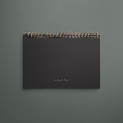 Today's Plan A5 Notebook, Mocha Colour Cover, daily planner notebook