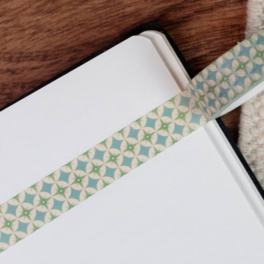 Blue Star Pattern Washi Tape